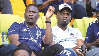 Scottland Football Club owner, Scott Sakupwanya (left)