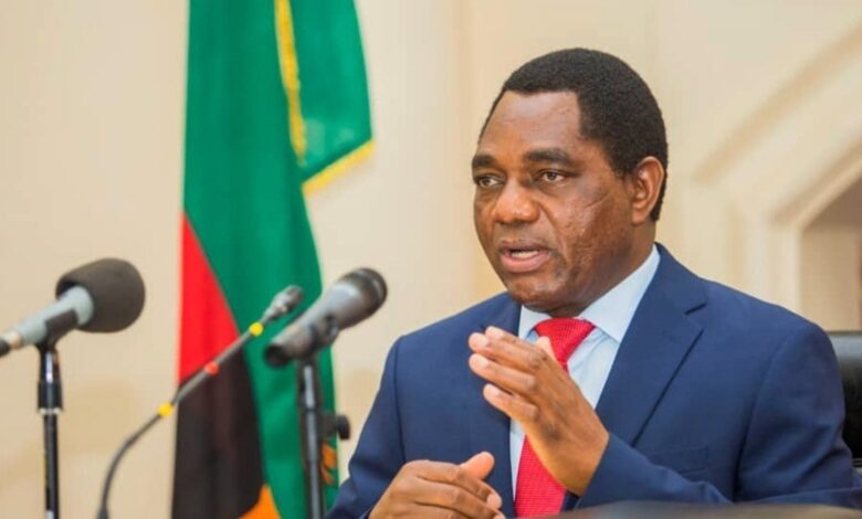 Zambian President Hakainde Hichilema