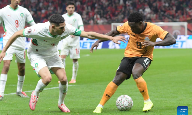 Morocco massacred Zambia 3-0 to progress to the last 16 Afcon teams