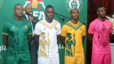 New Zimbabwe Warriors soccer uniforms for Afcon