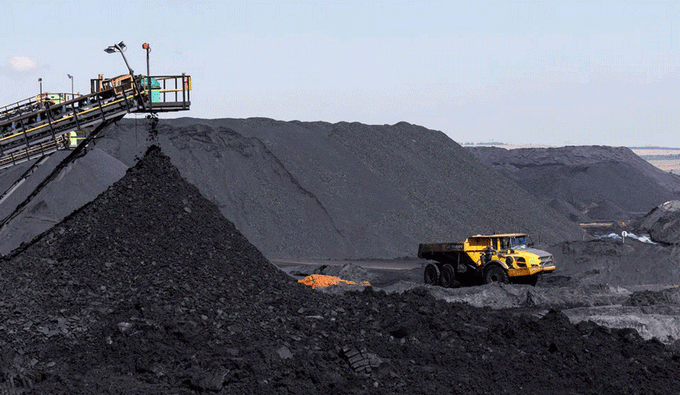 Coal mining at Hwange, Matabeleland North