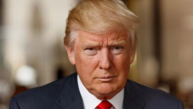 US President Donald Trump addresses the World Economic Forum (WEF) in Davos, Switzerland