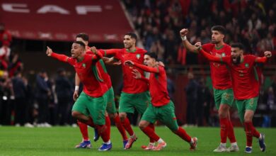 Morocco celebrate victory over Nigeria