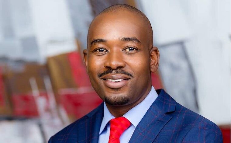 Citizens Coalition for Change (CCC) leader Nelson Chamisa