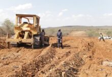 Gwanda - Maphisa tarred road construction. Photo, ZBC