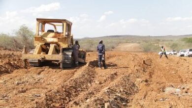 Gwanda - Maphisa tarred road construction. Photo, ZBC